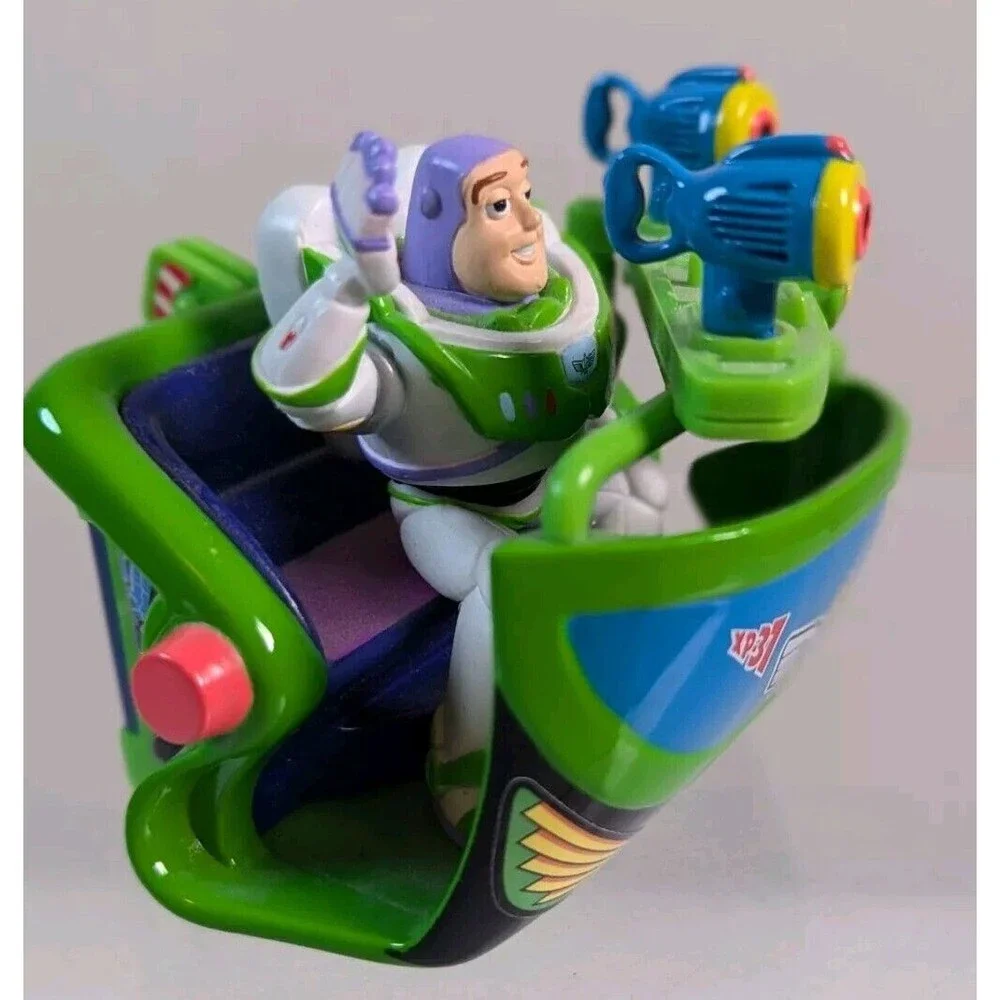 Vintage Disney Toy Story Buzz Lightyear Die Cast Ride Vehicle Car 53